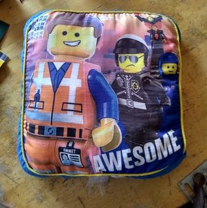 Lego movie square pillow